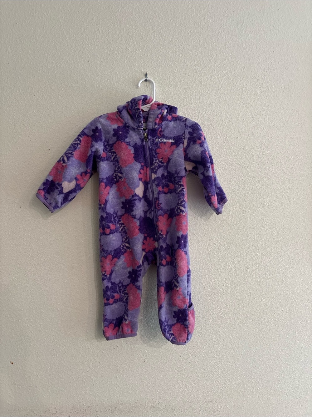 Columbia infant fleece bunting suit